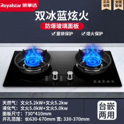 荣事达 燃气灶双灶家用台嵌入式天然气猛火炉灶节能液化气灶具