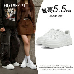 F21厚底增高5.5CM春夏透气小白鞋男款休闲运动百搭板鞋