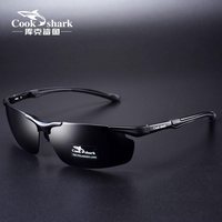 移动端：cookshark 新款 变色偏光太阳镜男款 飞行员式镜架