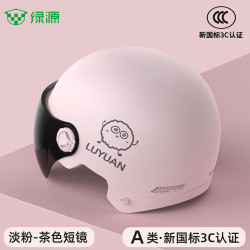 绿源 3C认证成人头盔【选配护镜｜选配耳朵】