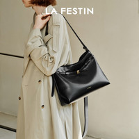 La Festin 【HOBO松弛感】小懒大容量腋下单肩斜挎托特包女包可装12.9寸iPad