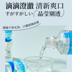 日本原装进口多口味无糖茶饮料饮用矿泉水小瓶装儿童饮料 富士山饮用天然水500mL*2瓶