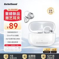 BarbetSound 通话降噪 真无线蓝牙耳机  有线充电 弦乐白 Type-C
