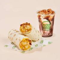 培根薯球滑蛋卷饮品套餐