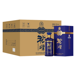 沱牌 蓝尊52度浓香型白酒500ml*6瓶