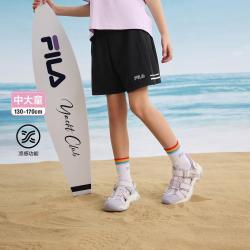 FILA 女中大童（130-170）短裤女童休闲宽松裤子