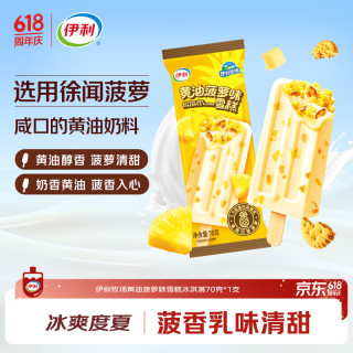 伊利 牧场黄油菠萝味雪糕 70g*1支