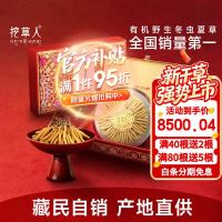 挖草人 野生冬虫夏草 中老年人养生滋补品 虫草礼盒 二级草[1克三根] 30克豪礼装 野生虫草