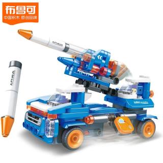 布鲁可积木 交通工具系列 62109 鲁鲁遥控导弹车