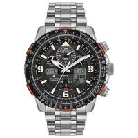 CITIZEN 男士光动能计时数字手表 运动腕表 JY8108-53E