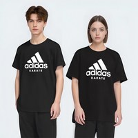 adidas 2026年热卖款男女圆领跑步健身运动休闲短袖T恤