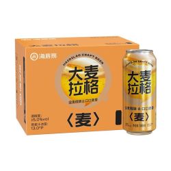 海底捞 大麦拉格啤酒 500ml*12听 整箱装 新包装