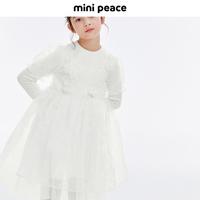 限尺码：Mini Peace 太平鸟童装女童毛衫裙春季连衣裙