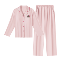 有棵树 100%纯婴儿棉抑菌 女士长款家居服套装