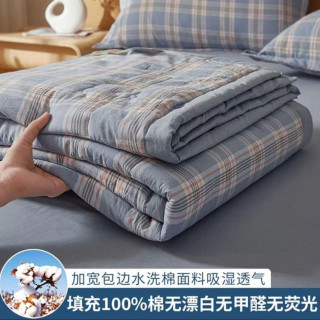AIDLI A类100%新疆纯棉花可水洗夏凉被 150*200cm
