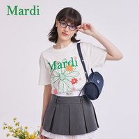 玛尔帝 官方正品小雏菊短袖T恤2026夏季新款上衣女