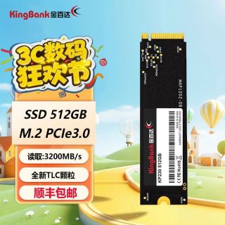 金百达 KP230 512GB固态硬盘NVME协议M.2 2280台式机笔记本SSD