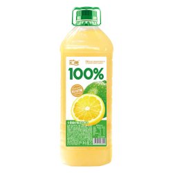 汇源 果汁100%阳光柠檬混合果汁2L*1瓶家庭朋友聚会饮料