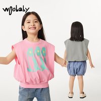 woobaby 吸湿速干凉感 儿童短袖T恤
