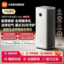 小米 米家空气净化器6 Max 除味双电机三面进风空气净化器