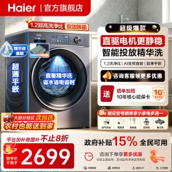 海尔 云溪系列 XQG100-BD14376LU1 滚筒洗衣机 10kg 灰色