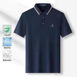 梦特娇 商务休闲透气短袖POLO男MTG