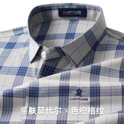 梦特娇 夏商务男式衬衫百搭短袖通勤