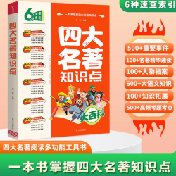 四大名著知识点大百科 赠超大挂图、音频 小学初中核心考点必刷