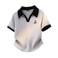 I.T it fingercroxx正肩POLO短袖t恤女修身上衣夏
