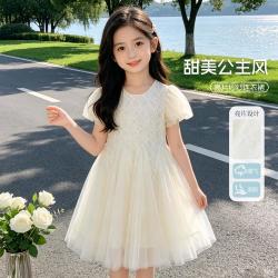 navigare 网纱连衣裙小女孩气质礼服裙公主裙