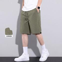 I.T izzue夏季薄款透气通勤休闲百搭男式直筒五分短裤男