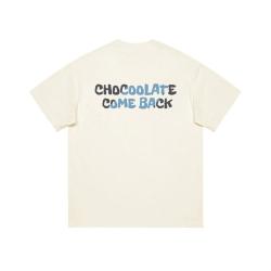 I.T CHOCOOLATE 男女款撞色后背印花宽松短袖T恤