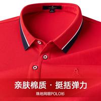 梦特娇 短袖透气网眼珠地T恤Polo衫MTG
