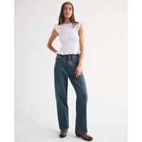 Abercrombie & Fitch 140-26001 美式修身小飞袖衬衫 白色 S