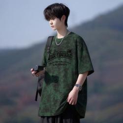 I.T it UDG扎染做旧脏脏风宽松夏季休闲日系青少年半袖短袖T恤男
