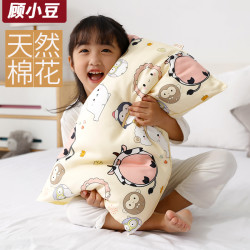 顾小豆 新疆棉花儿童枕头四季1-3-6-12岁小宝宝婴儿专用小孩睡觉