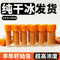 冰冻丰年虾幼虫冷冻丰年虾卵孵化孔雀鱼小型鱼食水母丰年虾虾卵