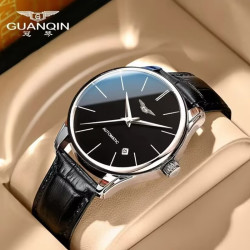 GUANQIN 正品手表男机械表真皮带全自动时尚男表防水男士手表