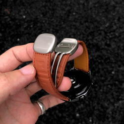 卡客风暴 古典皮适用华为GT5手表表带watch3圆滑磁吸扣GT6小米GT4