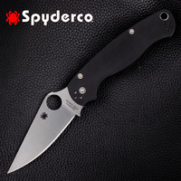 SPYDERCO美国进口spyderco蜘蛛C81系列户外高硬度粉末钢野营便携折叠刀EDC