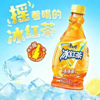 康师傅冻冻茶456g*12瓶新品摇一摇冰红茶果冻味新老包装随机发
