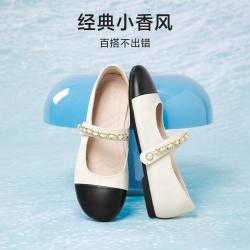 百思图 2026春夏季玛丽珍鞋时尚复古小香风女单鞋