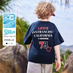 Levi's 26夏新品李维斯男童短袖T恤中大童/小童短t上衣