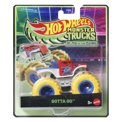 Hot Wheels 男孩小车生日礼物狂野大脚车夜光系列