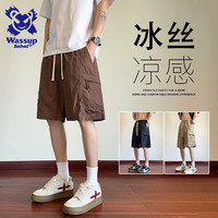 Wassup Sohot 男士工装短裤 咖色 XL