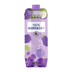 菲里维尔 葡萄桑葚汁 1L 瓶装