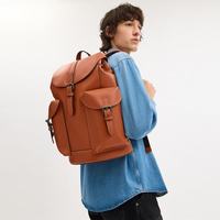 COACH 男士WARNER双肩包QB/棕黄色CBI65礼物