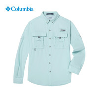 Columbia 26春夏新品 哥伦比亚 户外男子防晒UPF50+可卷袖零感长袖衬衫