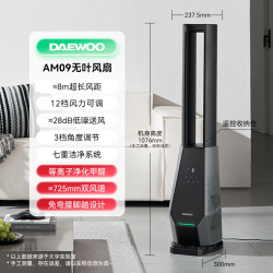 大宇 AM09 等离子双叶净化 无叶落地循环扇