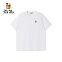 William fox&sons 威廉福克斯100%长绒纤维棉针织多彩系列合体休闲圆领短袖基础T恤